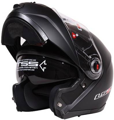 LS2 FF386 - Matt Black Motorbike Helmet