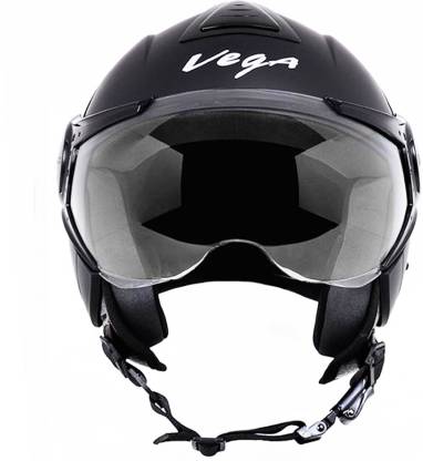 VEGA Verve Dull Black Motorbike Helmet