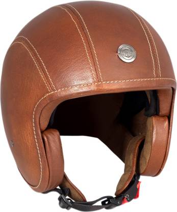 ROYAL ENFIELD Classic Jet - Leather Motorbike Helmet