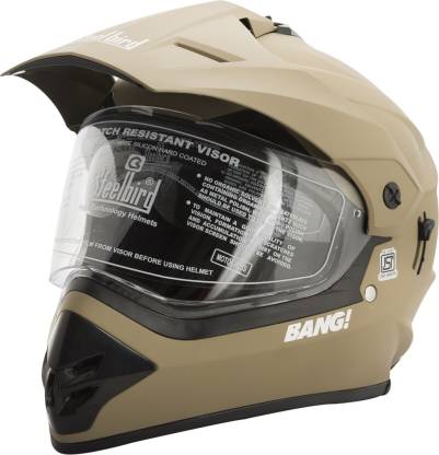 Steelbird SB-42 Bang Mat Desert Strom Motorbike Helmet