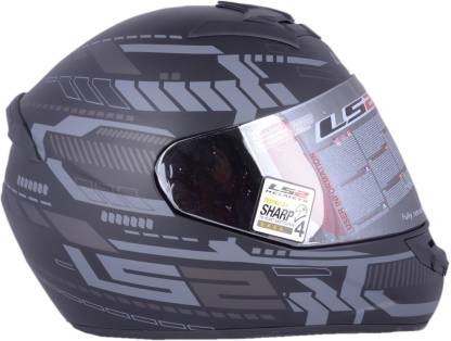 LS2 FF352 Tron Black Silver Motorbike Helmet