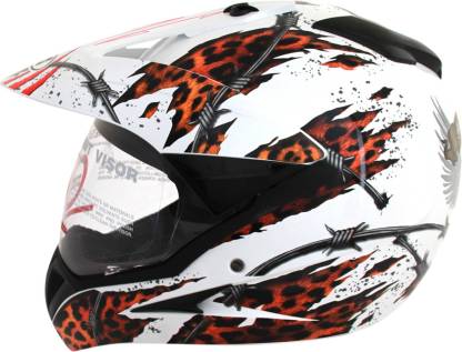 STUDDS Motocross D1 with Visor Motorsports Helmet