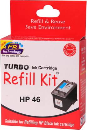 Turbo Ink Refill Kit For Hp 46 Black Cartridge Black Ink Cartridge Turbo Flipkart Com