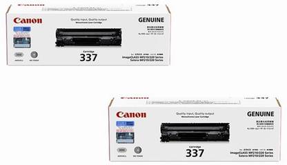 canon 337 dual pack toner cartridge black ink toner