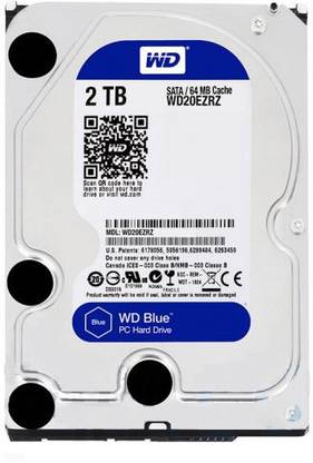 wd blue 2 tb desktop internal hard disk drive 20ezrz wd flipkart com