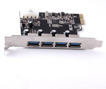 Storite Usb 3 0 Pci E Express Add On Card With 4 Ports And 5v 4 Pin Pci Internal Sound Card Price In India Buy Storite Usb 3 0 Pci E Express Add On Card With 4 Ports