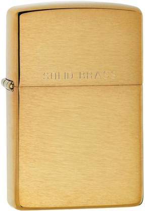 ZIPPO 204 Classic Plain Brushed Brass Pocket Lighter in India - Buy ZIPPO 204 Classic Plain Brushed Brass Pocket Lighter online at