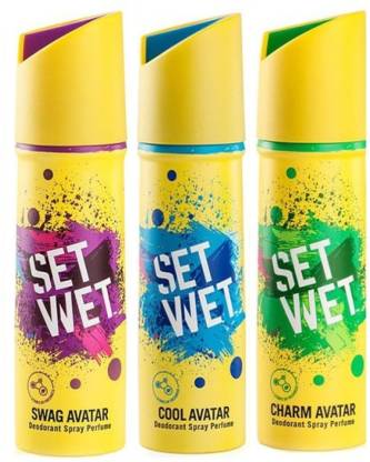 SET WET SWAG, COOL & CHARM AVATAR Deodorant Spray  -  For Men
