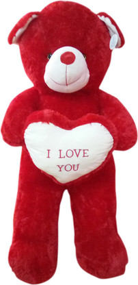 teddy bear 5 feet red