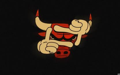 BeLucky Wall Poster chicago-bulls-funny-logo Paper Print - Sports posters  in India - Buy art, film, design, movie, music, nature and educational  paintings/wallpapers at 