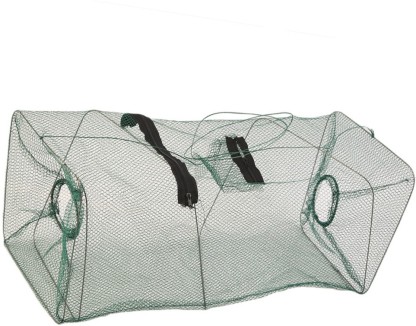 Easy Use Traps Cage Baits Cast Mesh Trap for Minnow/Crawfish/Crab/Lobster/Fishes Portable Folded Fishing Net 