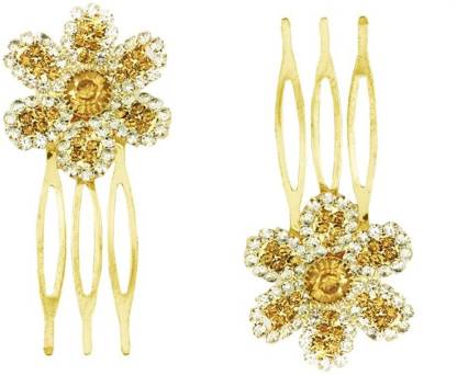 AccessHer Trendy Indo Western, Wedding and Party Wear, Fancy Golden Hair  Accessories: Hair Clip/ Side Pin/ Comb Pin/ Jooda Pin For Girls And Women  Hair Pin Price in India - Buy AccessHer