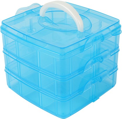 IRIS 135627 18 L storage box / box with lid / stacking box Multi Box MBX-18 plastic transparent 45.3 x 34.8 x 16.5 cm 
