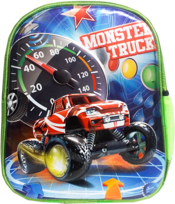 monster truck school bag