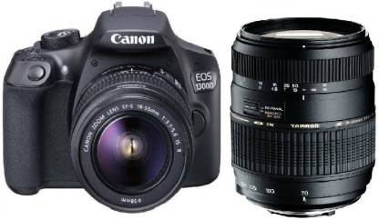 Canon EOS 1300D DSLR Camera Dual Lens: 18-55 mm + 70-300 mm