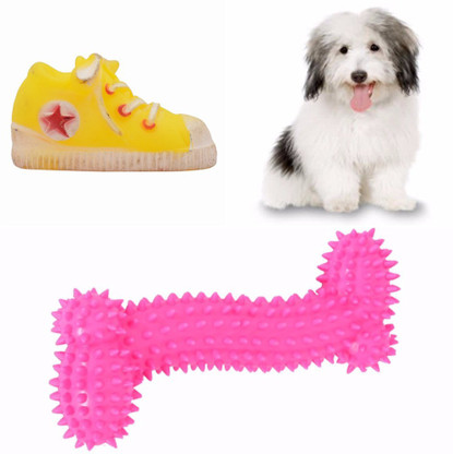 squeaky shoe dog toy