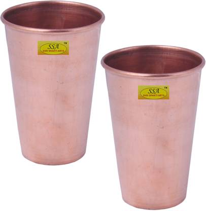 Shivshakti Arts (Pack of 2) C-1142-2 Glass Set Water/Juice Glass ...