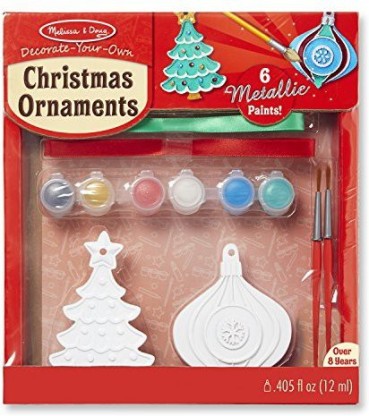 Melissa & Doug Decorate-Your-Own Christmas Ornaments 2-Pack