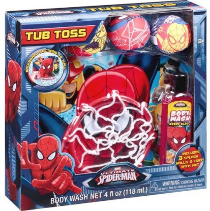 spiderman bath toy