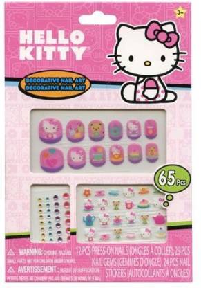 Sanrio Kitty 65 Piece Decorative Nail Art Kit - Kitty 65 Piece Decorative Nail  Art Kit . Buy Hello Kitty toys in India. shop for Sanrio products in India.  