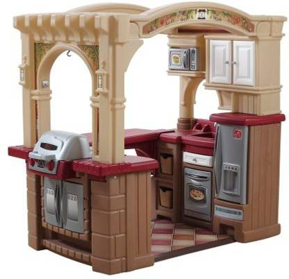 Step2 Grand Walk In Kitchen And Grill Brown Tan Maroon Grand Walk In Kitchen And Grill Brown Tan Maroon Shop For Step2 Products In India Flipkart Com
