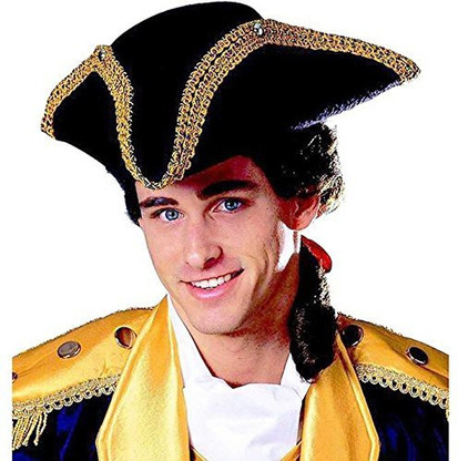 War Deluxe Colonial Tricorn Hat 