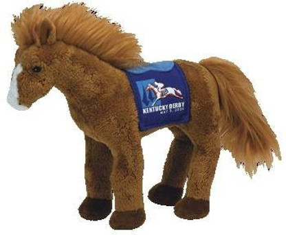 Ty Beanie Baby DERBY 134 BLUE w/ EXTRA TAG Kentucky Derby Store Exclusive Horse 