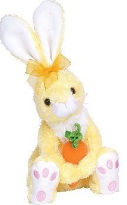 Pristine w/ Mint Tags-RETIRED TY Beanie Baby NIBBLIES the Yellow Bunny Rabbit 