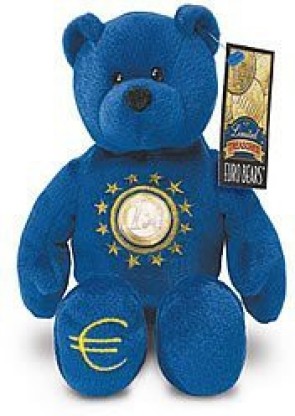 LIMITED TREASURES FINLAND EURO COIN STUFFED PLUSH BEAR NEW 