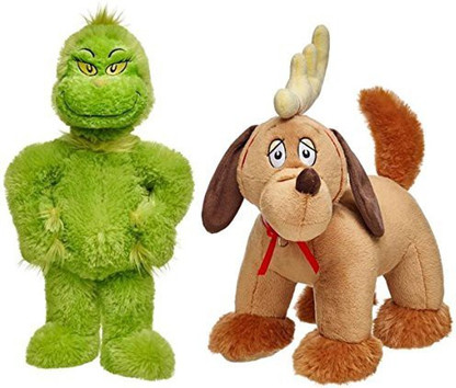 stuffed grinch and max