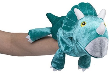 Fiesta Crafts Toy Triceratops Dinosaur Hand Puppet 