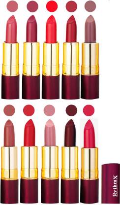RYTHMX Matte Lipstick Set Of 10 Pcs 91
