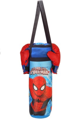 Avengers Boxing Punch Bag Exercise Training Gloves Punching Spiderman Toys Set 