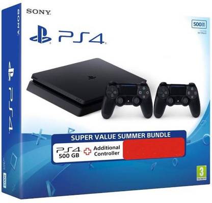 SONY Playstation 1TB Slim Console WIth Extra controller 1000 GB with WWE 2K17