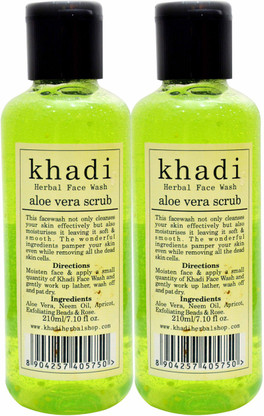 khadi scrub face wash