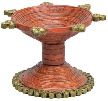 diya stand with waste material