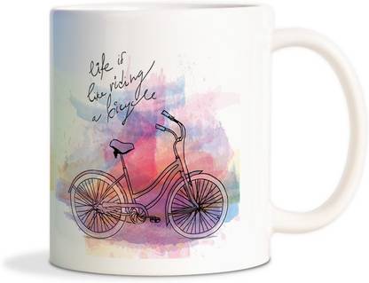 Red Flower Vintage Bicycle Painting Art Coffee Ceramic Coffee Mug Price In India Buy Red Flower Vintage Bicycle Painting Art Coffee Ceramic Coffee Mug Online At Flipkart Com
