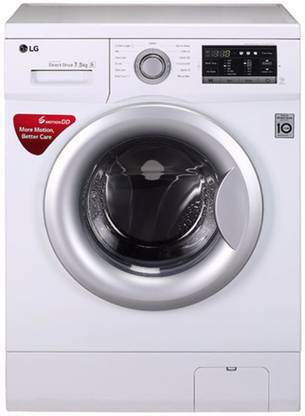 Lg 7 5 Kg Fully Automatic Front Load With In Built Heater White Price In India Buy Lg 7 5 Kg Fully Automatic Front Load With In Built Heater White Online At Flipkart Com