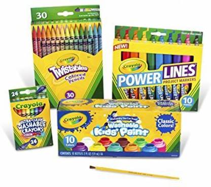 Flipkart Com Crayola Marker Crayon And Paint School Pack Prints Stamps Painting Kit