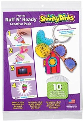 Shrinky Dinks Creative Pack 10 Sheets Crystal Pack ~ FAST & FREE SHIPPING 