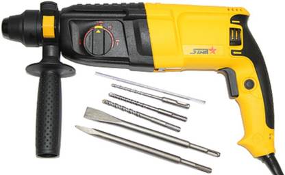 Digital Craft Heavy Duty Hammer Drill 26mm Heavy Duty Rotary Hammer Drill Machine 800 Watts With 3 Mode Yellow Pistol Grip Drill Price In India Buy Digital Craft Heavy Duty Hammer