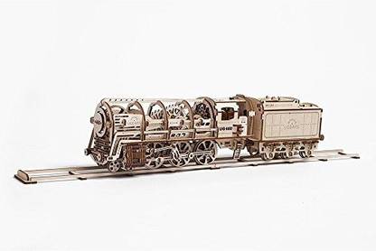 Ugears Locomotive Train With Tender 460 Mechanical 3d Puzzle Diy Wooden Construction Locomotive Train With Tender 460 Mechanical 3d Puzzle Diy Wooden Construction Shop For Ugears Products In India Flipkart Com