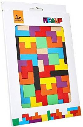 SainSmart Jr Wooden Tetris Puzzle Brain Teasers Toy For Kids, Wood Puzzle  Box Brain Games Wood Burr Tangram Jigsaw Toy Children Days - Wooden Tetris  Puzzle Brain Teasers Toy For Kids, Wood