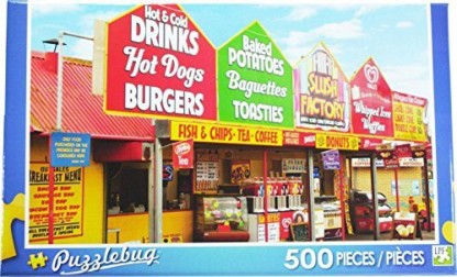 Lincolnshire Puzzlebug 500 Piece Fast Food Stalls Skegness UK 