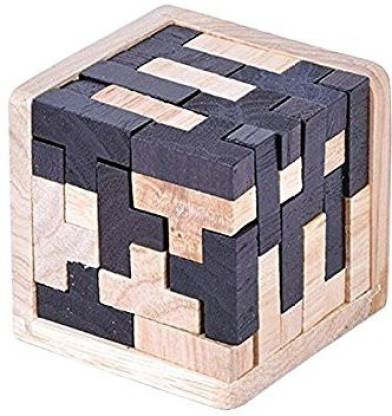 StillCool 3D Wooden Puzzles Brain Teaser 54 T Shaped Tetris Blocks  Geometric Intellectual Jigsaw Logic Puzzle Educational Toy For Toddlers  Kids And Adults - 3D Wooden Puzzles Brain Teaser 54 T Shaped