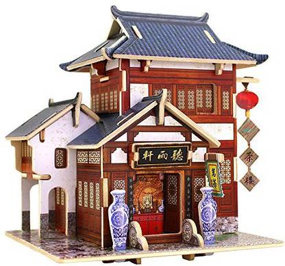 Robotime 3d Wooden House Diy Jigsaw Puzzle Woodcraft Diy Model Miniature Dollhouse Handmade Toys China Tea House F 3 3d Wooden House Diy Jigsaw Puzzle Woodcraft Diy Model Miniature Dollhouse Handmade