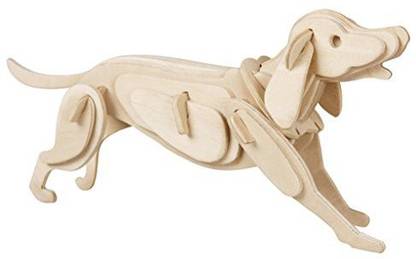 Volksrose 3d Wooden Jigsaw Puzzle Dog Children Educational Wood Craft Puzzles Toy Diy Kit For Child 3 Year And Up Perfect Christmas Gift For Your Kids 3d Wooden