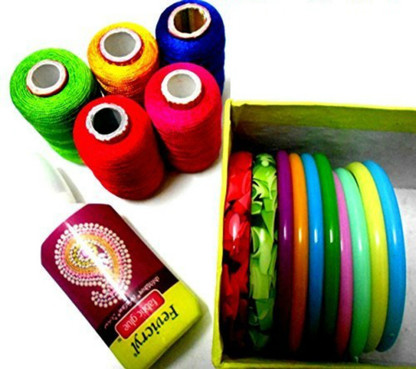 silk thread jewellery making kit flipkart