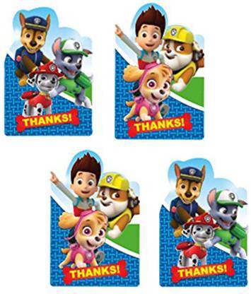 Party Propz Multicolor PAW PATROL BIRTHDAY DECORATION/THANK ...