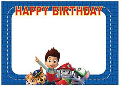 Party Propz Multicolor PAW PATROL BIRTHDAY DECORATION/PHOTOBOOTH FRAME SET  OF 1/ PAW PATROL PARTY SUPPLIES Price in India - Buy Party Propz Multicolor  PAW PATROL BIRTHDAY DECORATION/PHOTOBOOTH FRAME SET OF 1/ PAW